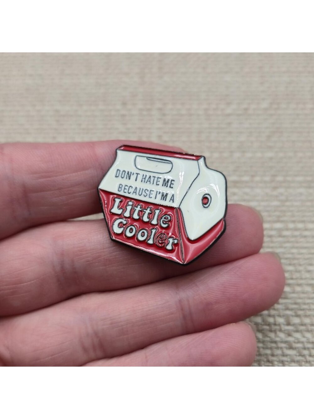 Don't Hate Me Because I'm a Little Cooler Funny Sarcastic Lapel Pin A8995